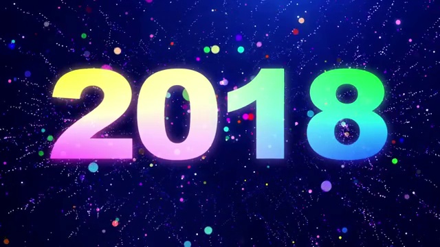詳情圖-2018年新年倒計時粒子