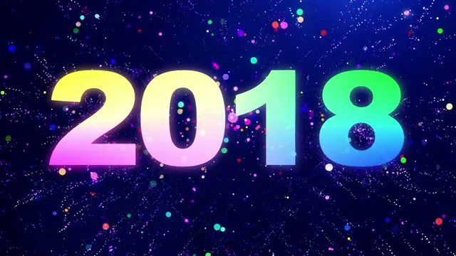 詳情圖-2018年新年倒計時粒子