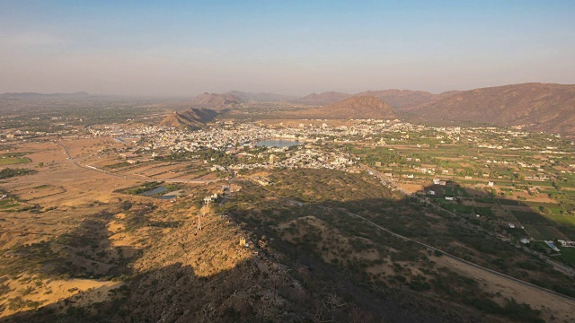 Pushkar时间流逝，拉贾斯坦邦，印度，城市景观