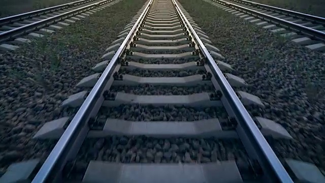 详情图-铁路，向前循环，3D动画