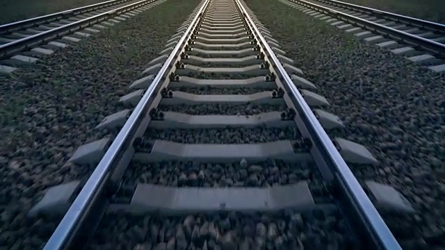 详情图-铁路，向前循环，3D动画