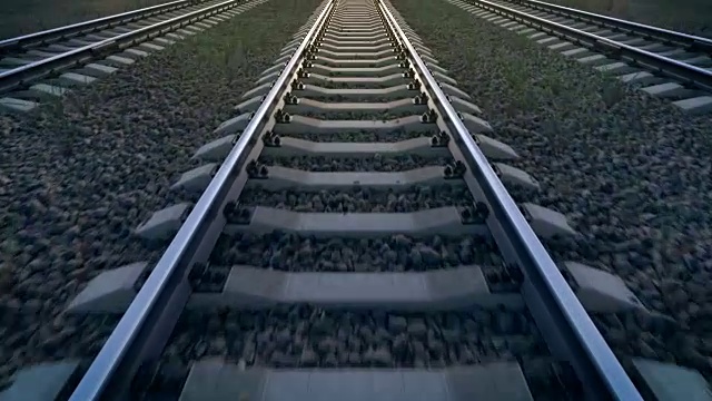 详情图-铁路，向前循环，3D动画