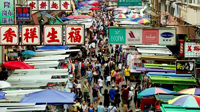 香港菜市场-时间推移