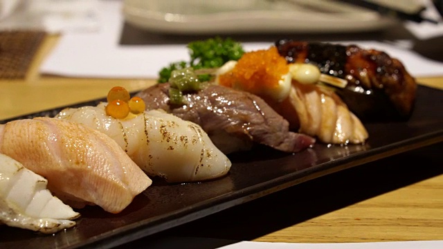 寿司烧寿司集日本美食视频