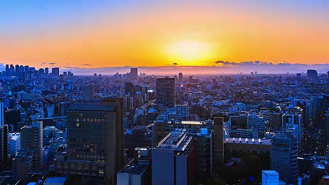 詳情圖-4K，日本東京的日落
