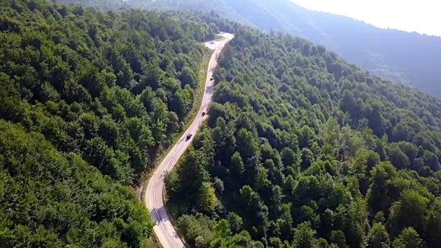 森林驾驶空中