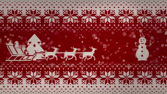 詳情圖-圣誕節(jié)二維動畫針織紋理。循環(huán)動畫。