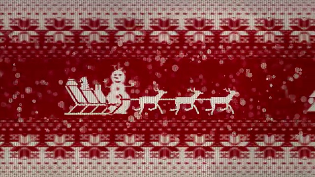 詳情圖-圣誕節(jié)二維動畫針織紋理。循環(huán)動畫。