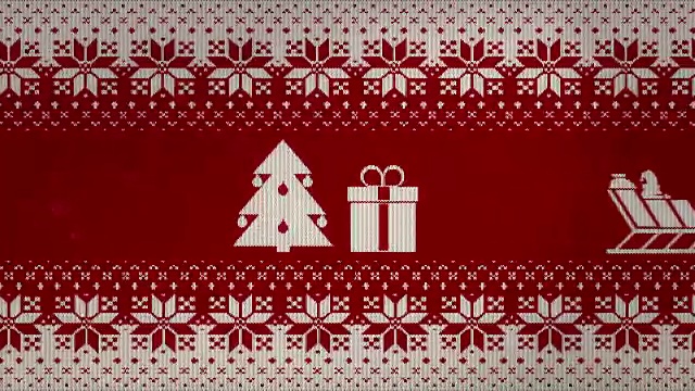 詳情圖-圣誕節(jié)二維動畫針織紋理。循環(huán)動畫。