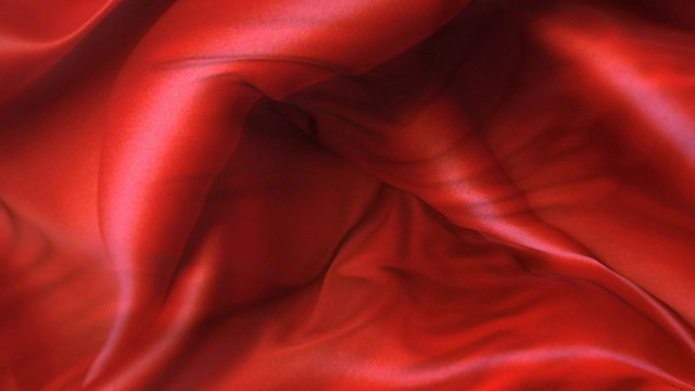 詳情圖-紅布或絲質(zhì)旗幟迎風(fēng)飄揚(yáng)，呈緩慢的環(huán)狀