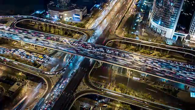 詳情圖-T/L,WS,HA多個高速公路夜間高峰時段的交通/中國北京