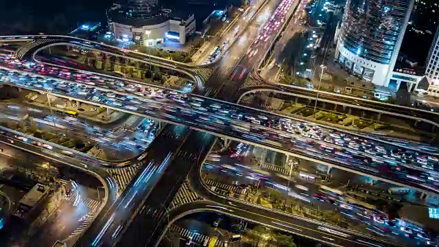 詳情圖-T/L,WS,HA多個高速公路夜間高峰時段的交通/中國北京