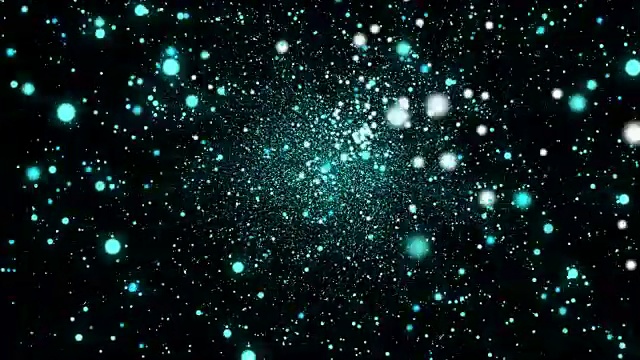 蓝绿色粒子背景