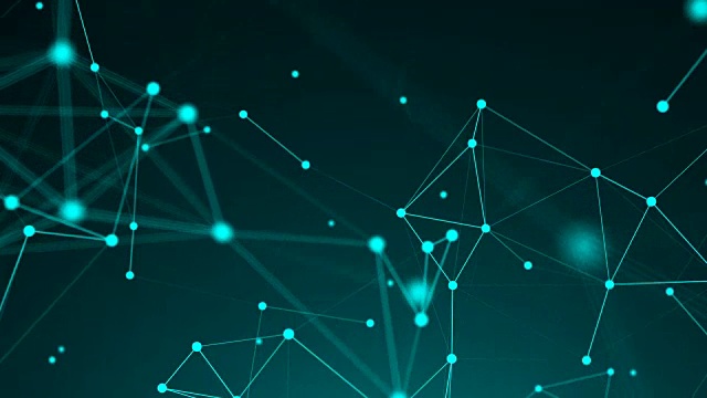 详情图-抽象背景，几何表面，线，数字和点。摘要网格