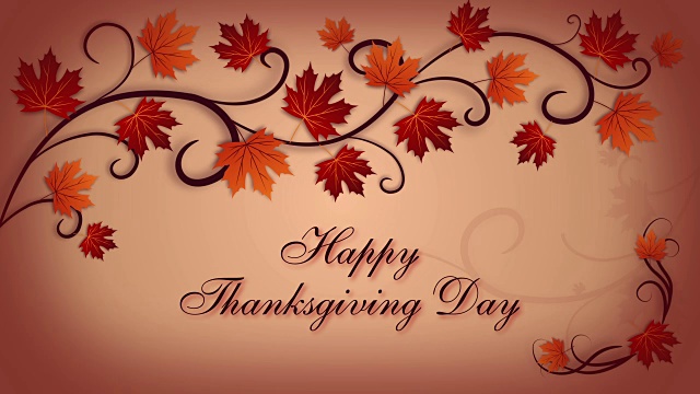 詳情圖-帶著秋葉的感恩節(jié)賀卡