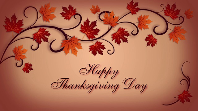 詳情圖-帶著秋葉的感恩節(jié)賀卡