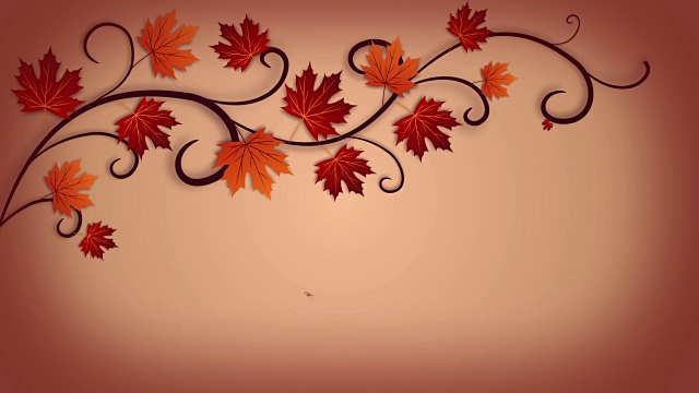 詳情圖-帶著秋葉的感恩節(jié)賀卡