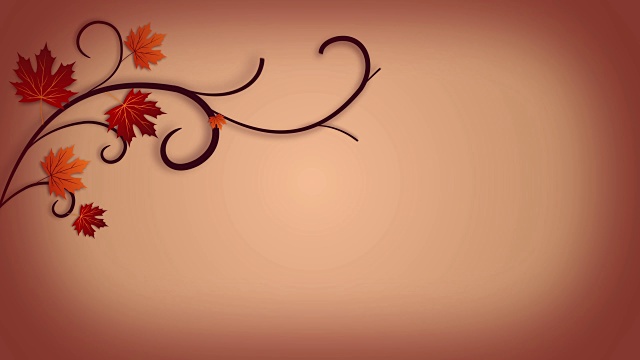 詳情圖-帶著秋葉的感恩節(jié)賀卡