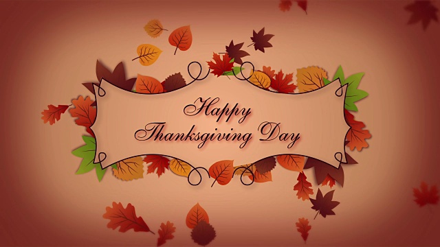 詳情圖-帶著秋葉的感恩節(jié)賀卡