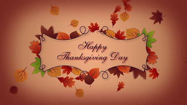 詳情圖-帶著秋葉的感恩節(jié)賀卡