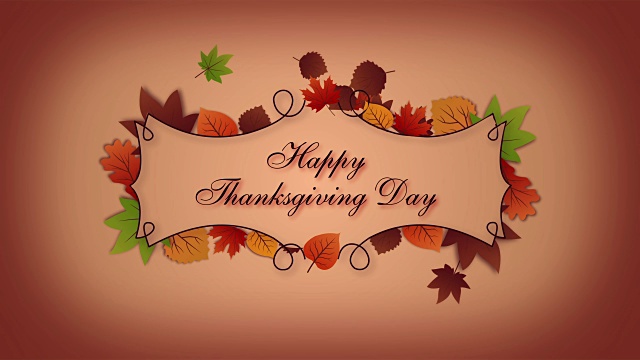 詳情圖-帶著秋葉的感恩節(jié)賀卡