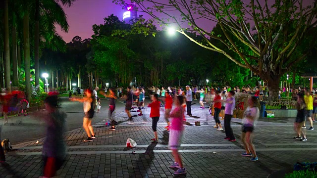 夜景深圳莲花山公园运动会全景4k时间跨度的中国