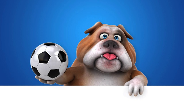 有趣的斗牛犬- 3D动画