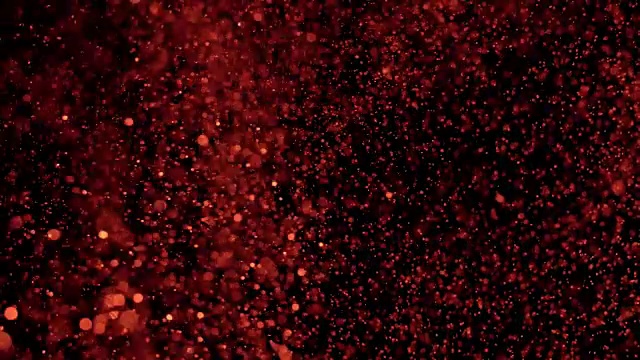 詳情圖-美麗的動畫多色飛行閃爍粒子分散在一個黑色的背景