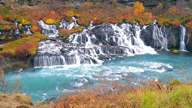 詳情圖-Hraunfossar瀑布
