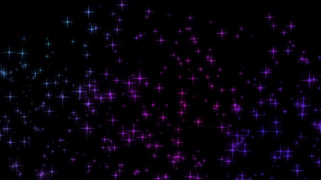 詳情圖-可循環(huán)閃爍的彩色恒星粒子背景4k