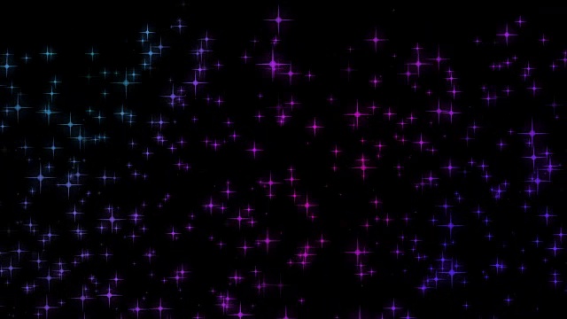 詳情圖-可循環(huán)閃爍的彩色恒星粒子背景4k
