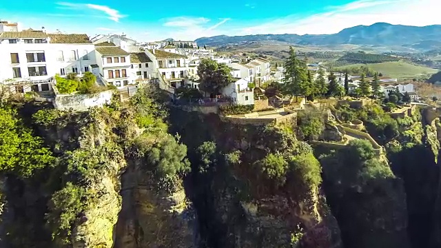 西班牙安达卢西亚隆达老城全景