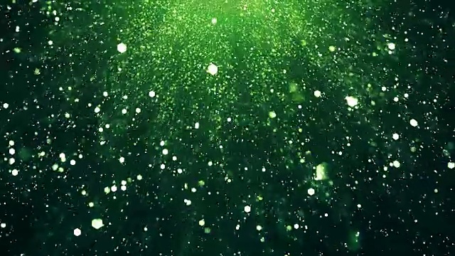 4k闪亮粒子背景(绿色，垂直)-循环
