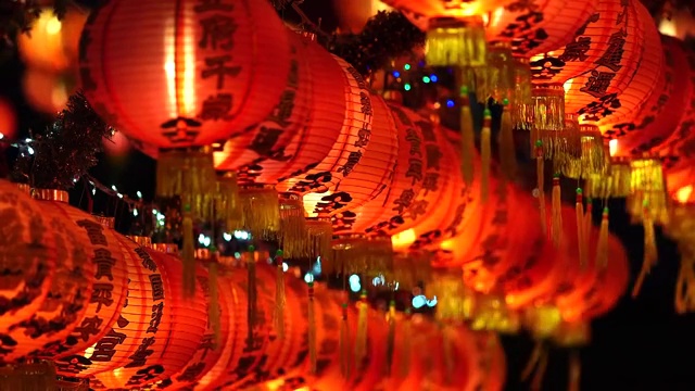 詳情圖-中國燈籠，慶祝中國新年，中國紅燈籠，慶祝春節(jié)