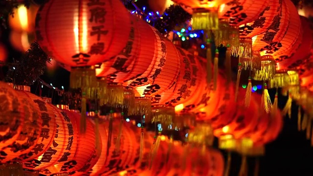 詳情圖-中國燈籠，慶祝中國新年，中國紅燈籠，慶祝春節(jié)