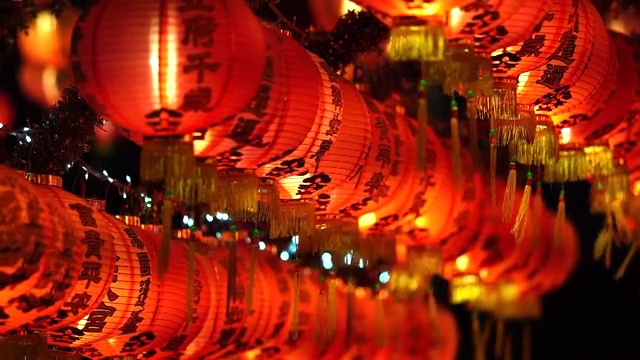 詳情圖-中國燈籠，慶祝中國新年，中國紅燈籠，慶祝春節(jié)
