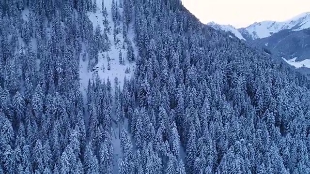 空中冬季景观-意大利阿尔卑斯山| 4K | 2017年12月