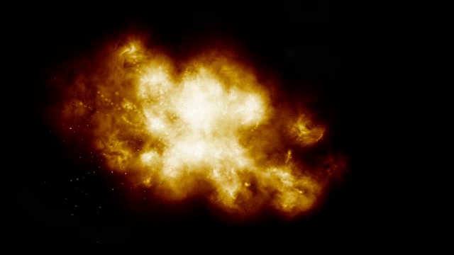 爆炸火灾效果4k