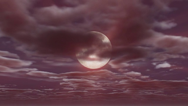 詳情圖-滿月夜天空4k