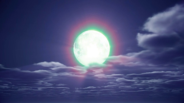 詳情圖-滿月夜天空4k