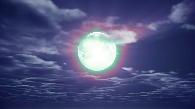 詳情圖-滿月夜天空4k