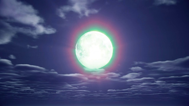詳情圖-滿月夜天空4k