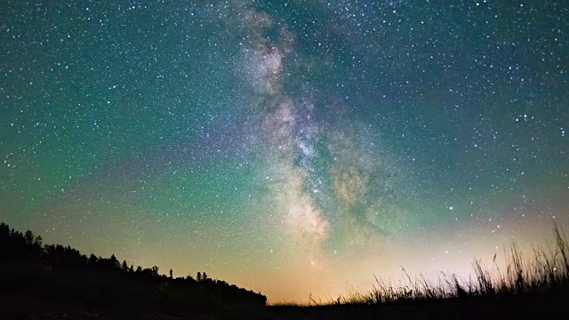 詳情圖-夜間視頻的恒星和銀河系