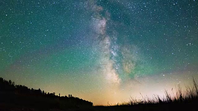 詳情圖-夜間視頻的恒星和銀河系