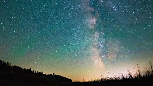 詳情圖-夜間視頻的恒星和銀河系