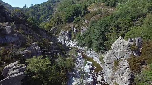 岩石河全景在峡谷杜塔恩