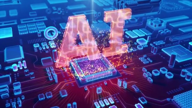 詳情圖-“AI”文本的抽象動畫來自CPU