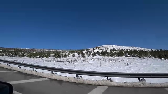 雪道路视图