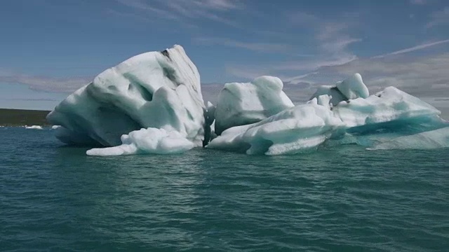 Jokulsarlon冰川湖。冰岛