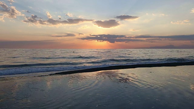 海滩上的日落